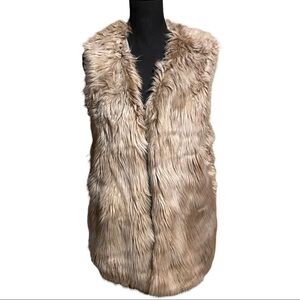 Dylan Los Angeles Faux Fur Lined Vest Women's M Medium